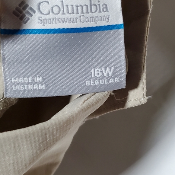 COLUMBIA PFG OMNI-SHADE KHAKI HIKING PANTS CONVERTIBLE SHORTS - Picture 6 of 9